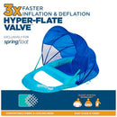 SwimWays Spring Float Recliner Canopy Fast-Inflating Pool Chair - Blue - Brand New