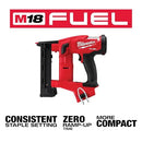 MILWAUKEE ELECTRIC M18 FUEL 18GA 1/4 NARROW CROWN STAPLER - RED/BLACK - Like New