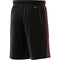 ADIDAS MEN'S DESIGNED 2 MOVE 3-STRIPES PRIMEBLUE SHORTS - Black/Scarlet - 3XLT Brand New