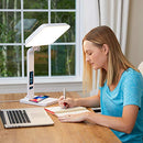 THERALITE AURA QI LIGHT THERAPY SUN LAMP UV 10,000 LUX LIGHT THERAPY - WHITE - Like New