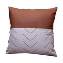 EFOLKI BOHO THROW PILLOW COVERS 18X18 SET OF 3 - WHITE/BROWN/BLACK - Brand New