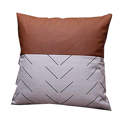 EFOLKI BOHO THROW PILLOW COVERS 18X18 SET OF 3 - WHITE/BROWN/BLACK - Brand New
