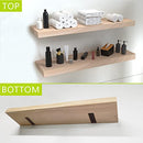 Habudda Floating Shelves Wall Decor Bedroom Bathroom Wood Shelf 2 Pack - NEW - Brand New