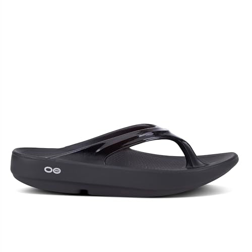 OOFOS OOLALA WOMEN'S SANDAL - LIGHTWEIGHT RECOVERY FOOTWEAR - BLACK - SIZE 8 - Brand New