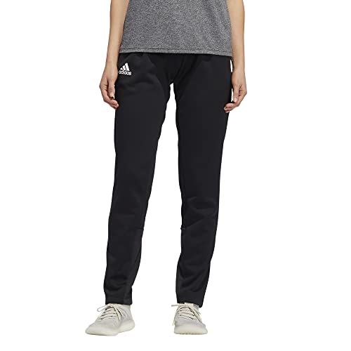 ADIDAS TEAM ISSUE SWEATPANTS WOMEN'S BLACK/WHITE SIZE XS - Like New