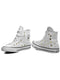 CONVERSE WOMENS STUDDED HIGH TOP CHUCK TAYLORS - SIZE: WOMEN 8 - WHITE - 547266C - Like New