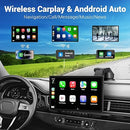 HAUXIY Wireless Carplay Touchscreen 2.5K Dash Cam 9" Portable Q9S - Black - Like New
