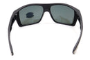 COSTA DEL MAR MENS DIEGO RECTANGULAR SUNGLASSES - MATTE GRAY/ SILVER MIRROR - Like New