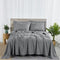 BIBB HOME 2000 COUNT 6-PIECE RAYON FROM BAMBOO SHEET SET QUEEN - CHARCOAL - Like New