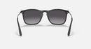 RAY-BAN CHRIS FRAME LIGHT GRAY GRADIENT DARK GRAY 54/18MM - MATTE RUBBER BLACK - Like New