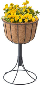 VEGTRUG LOW RAISED AQUA TOWER PLANTER WITH WATER RESERVOIR PQA-03USAQ - BLACK - Like New