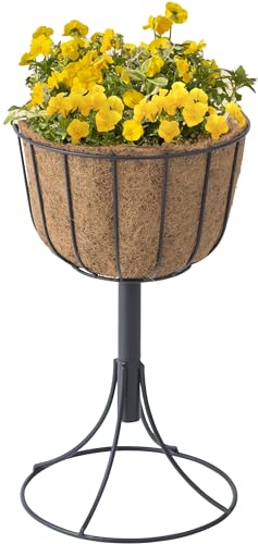 VEGTRUG LOW RAISED AQUA TOWER PLANTER WITH WATER RESERVOIR PQA-03USAQ - BLACK - Like New