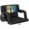 ALPCOUR RECLINING STADIUM SEAT WIDE BLEACHER BACK SUPPORT CUSHION - BLACK - Brand New