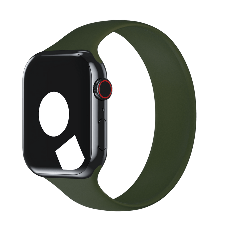APPLE WATCH SILICONE SOLO LOOP 45MM SIZE 7 - CYPRESS - Like New