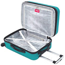 WRANGLER SMART SPINNER HARDSIDE LUGGAGE, 2 PIECE SET - TEAL - Like New
