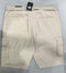 BLU ROCK MEN'S VINTAGE-LIKE COTTON CARGO BELTED SHORTS - SIZE: MEN 42 - STONE - Like New