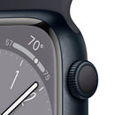 For Parts: APPLE WATCH 8 GPS 45MM ALUMINUM CASE MIDNIGHT SPORT BAND - CRACKED SCREEN