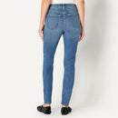 AMAZON ESSENTIALS WOMEN'S HIGH RISE HIGH STRETCH SKINNY MEDIUM BLUE 18L - Like New