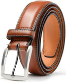 CARLO FELLINI BELTS FOR MEN 100% COW LEATHER BELT MEN 34/36 - BROWN - Like New