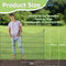 10 Panels Garden Fence Dog Fence Outdoor for Yard, 32in H x 23.6ft L - Black - Like New