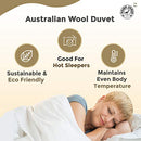 DOWN UNDER Bedding Queen Size Premium Australian Washable Sheepskin Wool Duvet - Brand New
