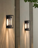 PARTPHONER MODERN OUTDOOR LIGHT FIXTURE EXTERIOR WALL BLACK STR-WL-0006-BLACK - Like New