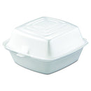 Dart 50HT1 5 in Med Sandwich Foam Hinged Container Case of 500 - Brand New