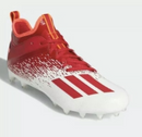 FW4085 Adidas Adizero Scorch Men's Football Cleats White/Red 10.5 Like New