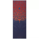 GAIAM REVERSIBLE YOGA MAT - (6MM) - TEAL MANDALA MANTRA - Like New
