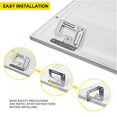 NUWATT 4 Pack 2x4 LED Flat Panel Lights 3500K Neutral White Dimmable DLC - Brand New