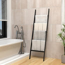 POXAKA BLANKET LADDERS FOR THE LIVING ROOM 5-TIER BLANKET HOLDER - WOOD - Like New