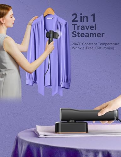 Sund STEAMER FOR CLOTHES PORTABLE 2-IN-1 STEAMER & IRON 15S HEAT UP - GRAY - Like New