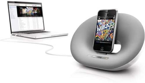 Philips Fidello Docking Speaker for iPod & iPhone White DS3000/37 New
