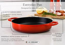 LE CREUSET ENAMELED CAST IRON SIGNATURE EVERYDAY PAN, 11" - RIVIERA - Like New