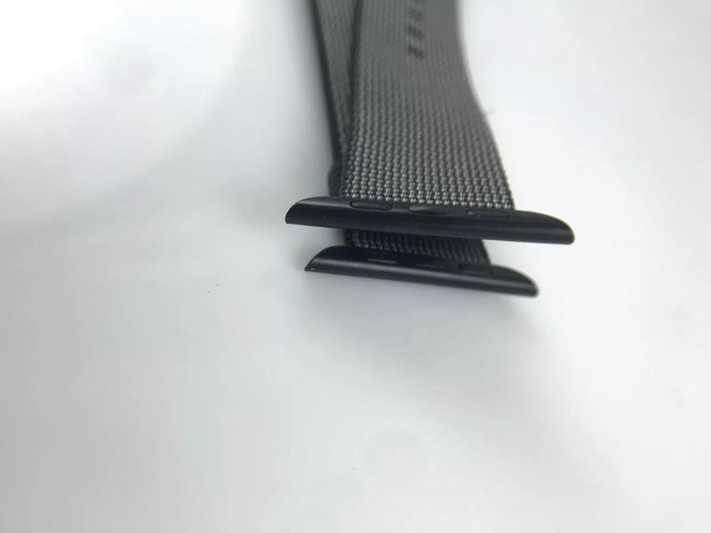 Apple Watch Woven NYLON Band Space Gray buckle 42MM - Black Like New