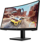 HP 27" 2560x1440 QHD 165Hz Curved Gaming Monitor Eyesafe X27QC - Black New