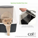 CATIT AIRSIFT CAT LITTER PAN, LARGE - GRAY WHITE - Like New