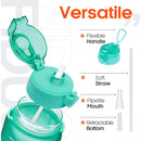 GOODWILL LARGE 1 GALLON MOTIVATIONAL WATER BOTTLE - GREEN - Like New