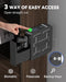 HOLEWOR GUN SAFE BIOMETRIC PISTOL BOX UNLOCK MOUNTED HANDGUN CASE - BLACK - Like New