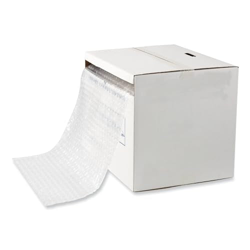 UNIVERSAL BUBBLE PACKAGING 0.19" THICK 12" X 175 FT PERFORATED EVERY 12" - CLEAR - Like New