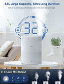 XBURAN COOL MIST HUMIDIFIER SETTINGS - WHITE - Like New