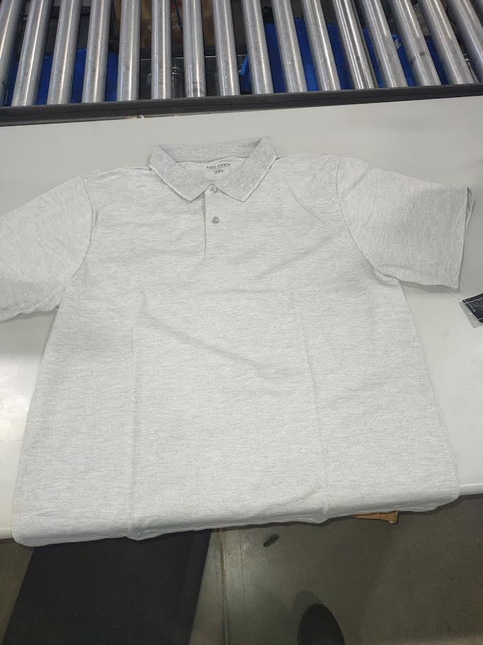 POLO AVENUE POLO SHIRT - SIZE: MEN 3XL - GRAY - Brand New