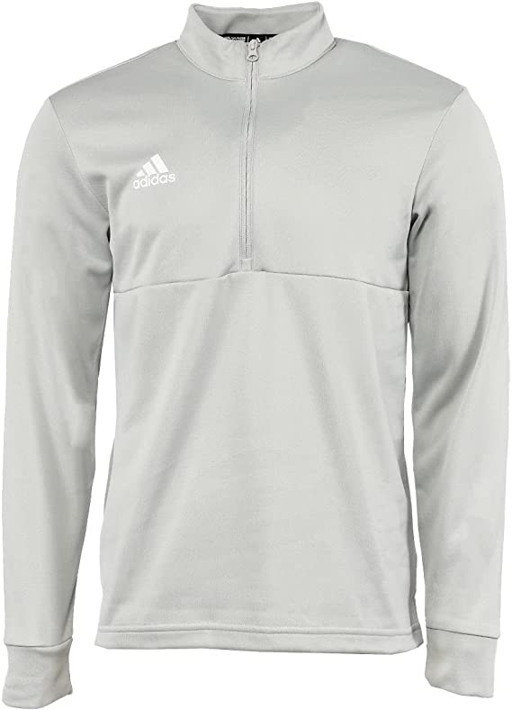 FT3319 Adidas Men's Team Issue 1/4 Zip Pullover Team College Grey/White S Like New