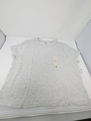 NO BOUNDARIES WOMEN’S CROPPED COTTON TEE - SIZE: 2XL - PLATINUM SILVER HEATHER - Brand New
