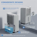 AIRPLUS 4,500 SQ.FT 70 PINT DEHUMIDIFIER FOR BASEMENTS AND HOME-WHITE - Like New