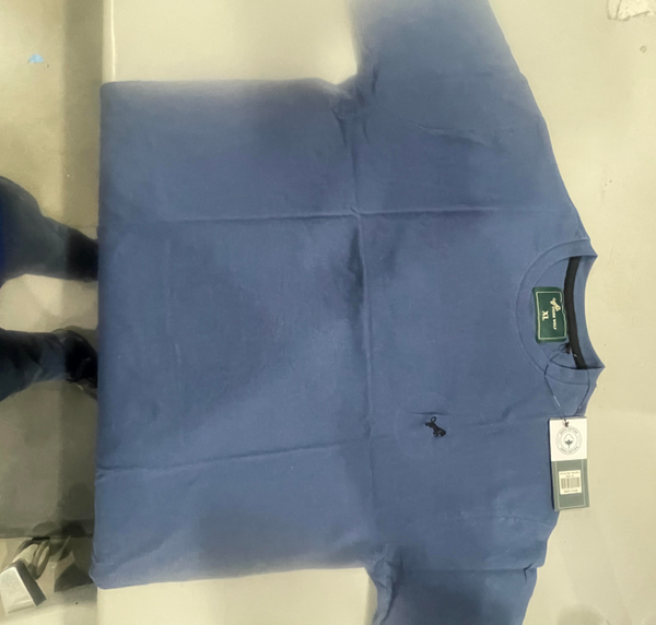 TIGER WOLF CREW SHIRT - SIZE: MEN XL - NAVY - Like New