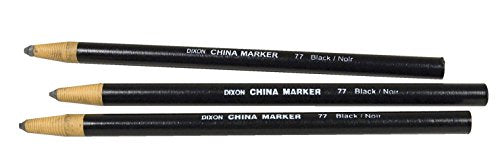 MARSHALLTOWN DIXON CHINA MARKER BLACK DOZEN 12 COUNT PACK OF 1 BLACK - Brand New