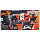 NERF PRO STRYFE X DART SEMI-AUTO BLASTER, 30 DARTS, EYEWEAR - ORANGE/GRAY - Like New