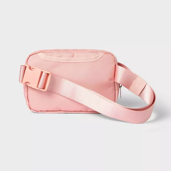 ALL IN MOTION™ PREMIUM BELT BAG BLUSH WATER-RESISTANT KNIT FANNY PACK - BLUSH - Brand New