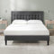 ZINUS Dachelle Upholstered Platform Bed Frame, Mattress Foundation - Dark Grey - Like New